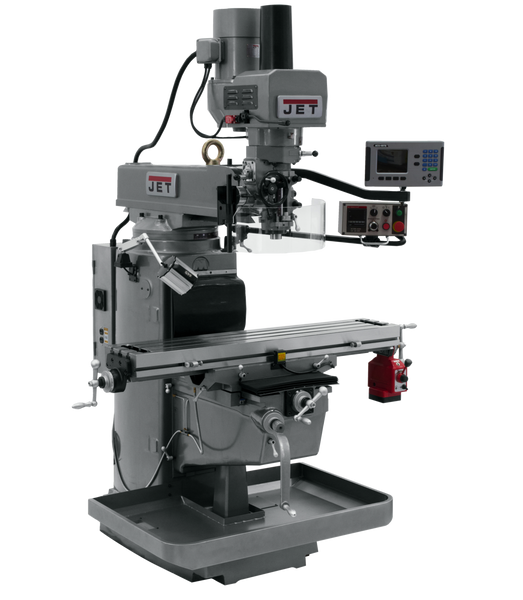 JET JT9-690620 JTM-1050EVS2/230 Mill With Acu-Rite 203 DRO With X-Axis Powerfeed and Air Powered Drawbar