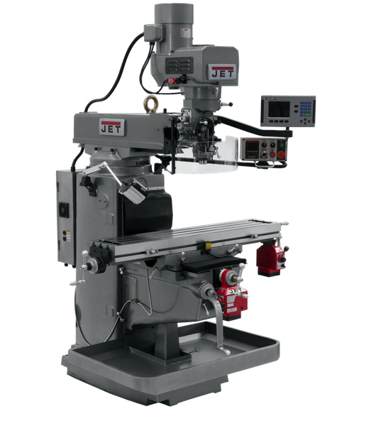 JET JT9-690621 JTM-1050EVS2/230 Mill With Acu-Rite 203 DRO With X and Y-Axis Powerfeeds