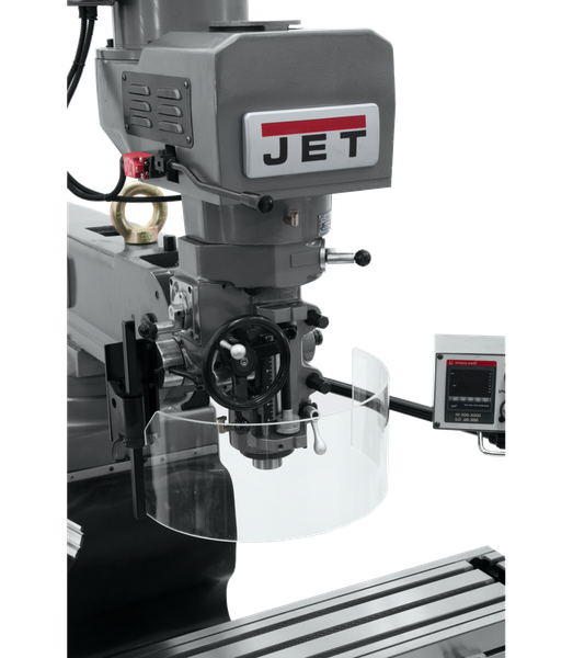 JET JT9-690622 JTM-1050EVS2/230 Mill With Acu-Rite 203 DRO With X and Y-Axis Powerfeeds and Air Powered Drawbar