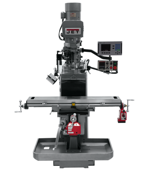 JET JT9-690631 JTM-1050EVS2/230 Mill With 3-Axis Acu-Rite 203 DRO (Quill) With X and Y-Axis Powerfeeds