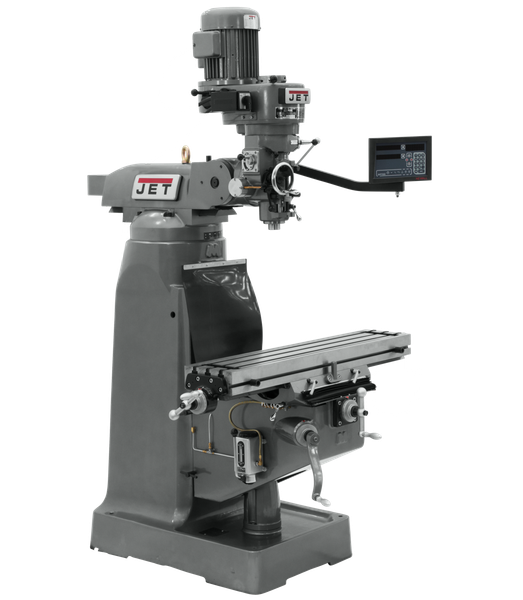 JET JT9-691197 JTM-2 Mill With 3-Axis Newall NMS800 DRO (Quill)