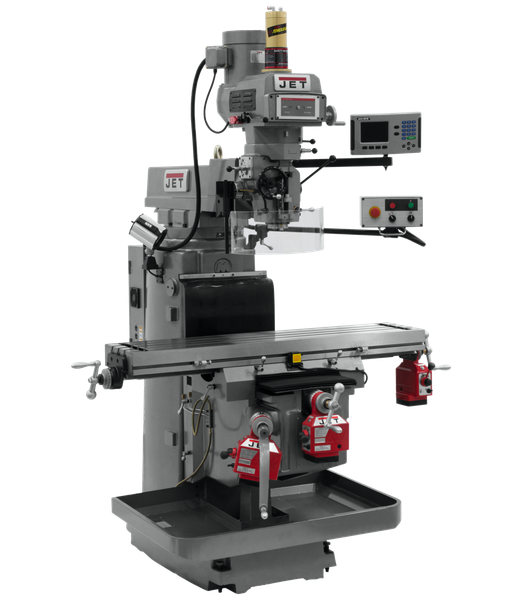 JET JT9-698054 JTM-1254VS With  ACU-RITE  203 DRO X,Y&Z Powerfeeds & Air Power Drawbar