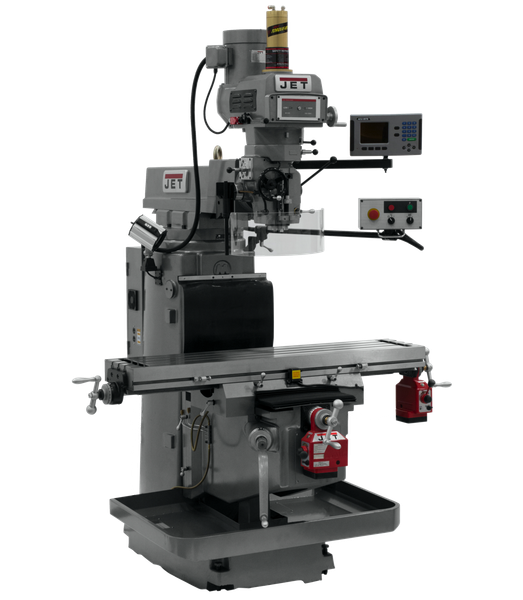 JET JT9-698058 JTM-1254VS With  ACU-RITE   203 3X (K) DRO,  X & Y  Powerfeeds & Air Power Drawbar