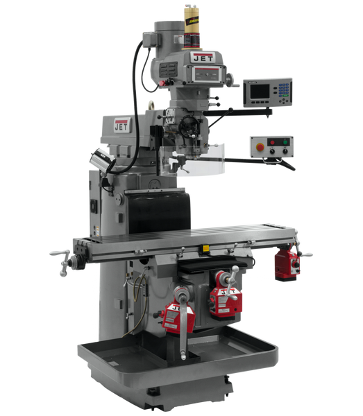 JET JT9-698060 JTM-1254VS With  ACU-RITE   203 3X (K) DRO, X,Y&Z  Powerfeeds & Air Power Drawbar