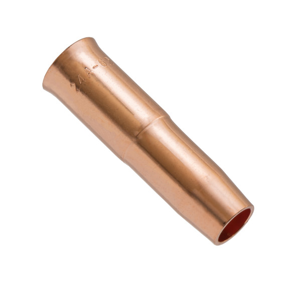 24A-62: 5/8" Slide-On Adjustable Copper MIG Nozzle MIG Nozzle - Tweco Style Adjustable