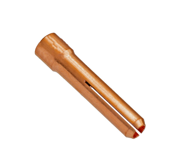 10N25S: Stubby 1/8" Collet For 17, 18, 26 Series Torches TIG Collet - Collet Stubby