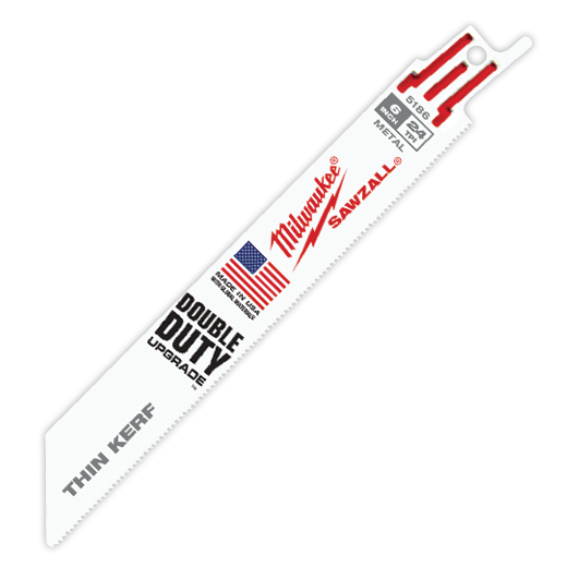 Milwaukee 48-00-5186 6 in. 24 TPI Thin Kerf SAWZALL Blades 5PK