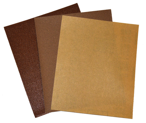 Alfa Tools AS61901 9" x 11" 40 Grit Aluminum Oxide Paper Sheets 25/Pack