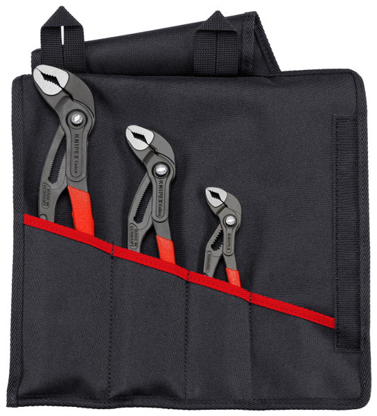Knipex 3 Pc Cobra Set in Tool Roll 00 19 55 S9