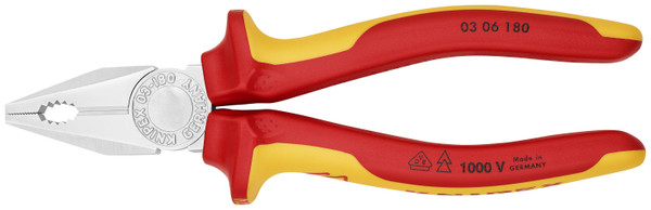 Knipex 03 06 180 Combination Pliers-1000V Insulated