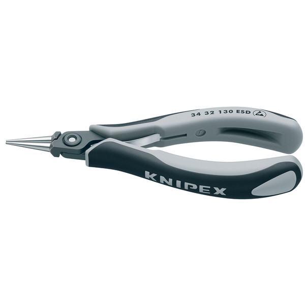 Knipex 34 32 130 ESD Electronics Pliers-Round Tips, ESD Handles