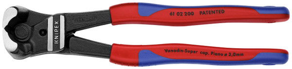 Knipex 61 02 200 High Leverage Bolt End Cutting Nippers