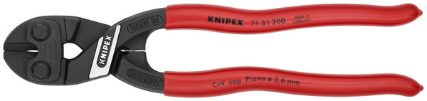 Knipex CoBolt High Leverage Compact Bolt Cutters-Notched Blade 7131200SBA