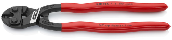 Knipex CoBolt High Leverage XL Compact Bolt Cutters-Notched Blade 7131250SBA
