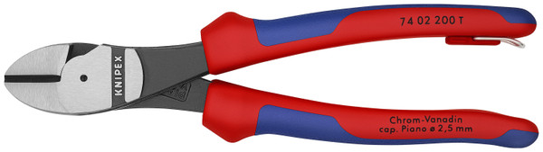 Knipex 74 02 200 T BKA High Leverage Diagonal Cutters-Tethered Attachment