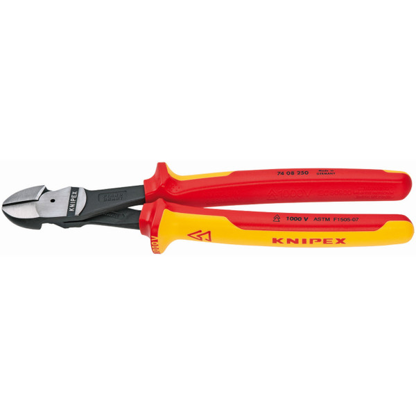 Knipex 74 08 250 US High Leverage Diagonal Cutters-1000V Insulated
