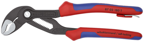 Knipex Cobra Water Pump Pliers-Tethered Attachment 8702180TBKA