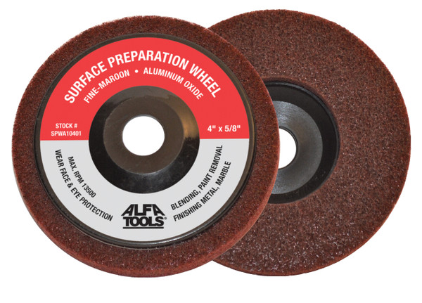 Alfa Tools SPWA10401 4" x 5/8" T27 Aluminum Oxide Surface Preparation Wheel