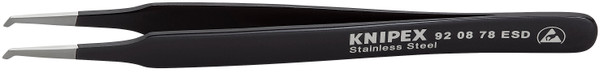 Knipex 92 08 78 ESD Stainless Steel Positioning Tweezers-ESD-SMD