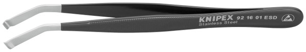 Knipex Stainless Steel Positioning Tweezers-35Angled-ESD 921601ESD