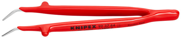 Knipex Stainless Steel GrippingTweezers-30Angled-1000V Insulated 923764