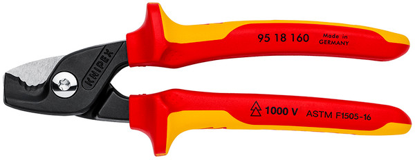 Knipex 95 18 160 US StepCut Cable Shears-1000V Insulated