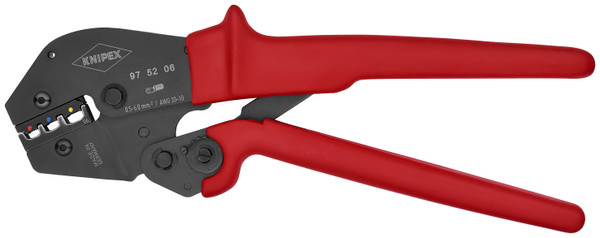 Knipex Crimping Pliers For Insulated Terminals, Plug Connectors and Butt Connectors 975206