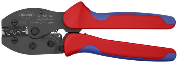 Knipex Crimping Pliers For Non-Insulated Open Plug-Type Connectors (Plug Width 2.8 and 4.8 mm) 975234