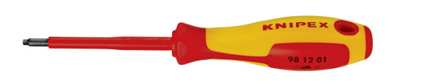 Knipex Square Drive Screwdriver, 3 1/8"-1000V Insulated, R1 981201