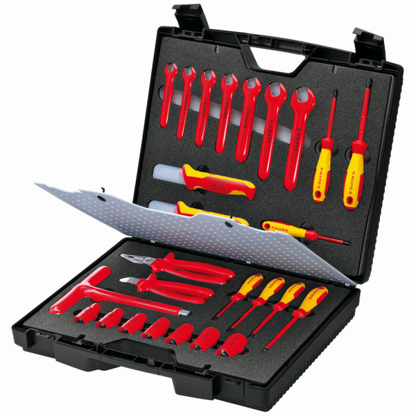 Knipex 26 Pc Standard Tool Kit, 1000V Insulated 989912