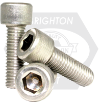 7/8"-9 x 8" Socket Head Cap Screws, 316 Stainless Steel, Full Thread, Qty 5
