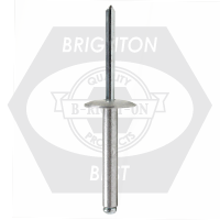 Abs 6-12L 3/16 (.626-.750) x 0.925 Al5056 / Steel Large Dome Head Blind Rivet, Qty 500