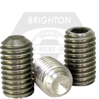3/4"-10 x 3/4" Socket Set Screws Cup Point, Coarse (UNC), 316 Stainless Steel, Qty 25