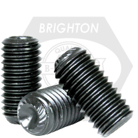 5/8"-11 x 5/8" Socket Set Screws, Knurled Cup Point, Thermal Black Oxide, Coarse (UNC), Alloy Steel, Qty 50