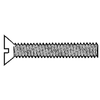 #10-32 x 5/16" Machine Screws, Slotted Binder Undercut, Brass, Full Thread, Qty 750