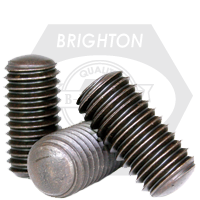1/4"-20 x 1 3/4" Socket Set Screws, Oval Point, Black Oxide, Coarse (UNC), Alloy Steel, Qty 100