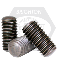5/16"-24 x 7/16" Socket Set Screws, Oval Point, Black Oxide, Fine (UNF), Alloy Steel, Qty 100
