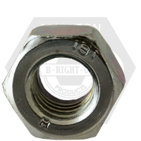 M12-1.25 Nylon Insert Lock Nuts (Thin), Metric Class 8, Zinc Cr+3, Extra Fine, DIN 985, Qty 50