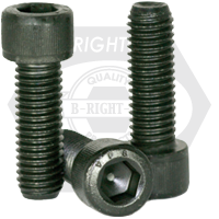 1/2"-12 x 6 1/2" Socket Head Cap Screws, BSW, Thermal Black Oxide, Partial Thread, Alloy Steel, Qty 10