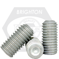 #4-40  x  3/16" Socket Set Screws, Cup Point, Mechanical Zinc Cr+3, Coarse (UNC), Alloy Steel, Qty 100
