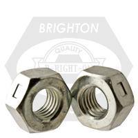 7/8"-14 Reversible Lock Nuts, Grade A, Zinc Cr+3, Low Carbon Steel, Qty 25