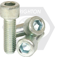 3/4"-10 x 8" Socket Head Cap Screws, Zinc-Bake Cr+3, Partial Thread, Coarse (UNC), Alloy Steel, Qty 10