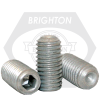 5/16"-24 x 3/4" Socket Set Screws, Cup Point, Zinc-Bake Cr+3, Fine (UNF), Alloy Steel, Qty 100