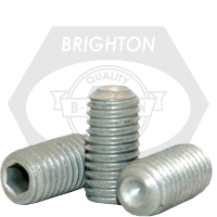 M14-2.00 x 40 mm Socket Set Screws, Cup Point, Metric Class 45H, Zinc-Bake Cr+3, Coarse (UNC), Alloy Steel, ISO 4029 / DIN 916, Qty 50