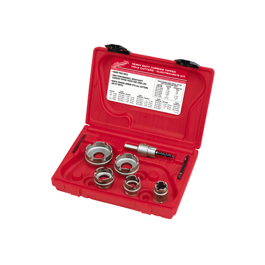 Milwaukee 49-22-8310 Electrician's Sheet Metal Carbide Cutter Kit (7 Piece)