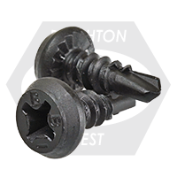 #7 x 7/16" Proferred Self-Drilling Screws, Framing Pan Head, #2 Point, Phosphated Finish, Qty 5