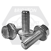 M6-1.00 x 40 mm Hex Flange Bolts, Serrated, Metric Class 8.8, Zinc Cr+3, Full Thread, Coarse (UNC), DIN 6921, Qty 150