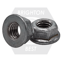 M8-1.25 Hex Flange Nuts, Non-Serrated, Metric Class 8, Plain Finish, Coarse (UNC), DIN 6923, Qty 250