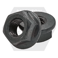 M20-2.50 Hex Flange Nuts, Non-Serrated, Metric Class 10, Plain Finish, Coarse (UNC), DIN 6923, Qty 25