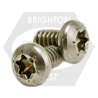 M3-0.50 x 12 mm Machine Screws, Torx Pan Head, T10 Drive 6-Lobe, 18-8 Stainless Steel A2, Full Thread, Metric ISO 14583, Qty 1000
